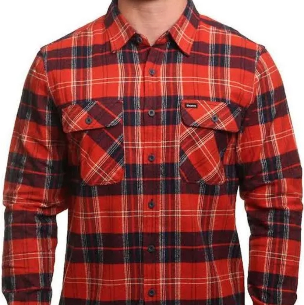 Brixton - Mens Large - Red Plaid